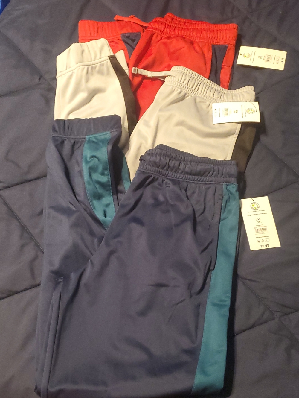 Athletic Works Kids Sweatpants - Navy, Red, Gray